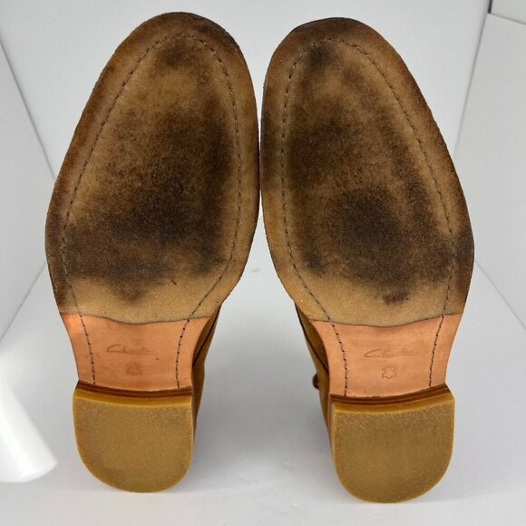 Clarks Mens 61261262 Brown Hommes Faux Leather Derby Size 13 Dress Shoes - Picture 7 of 9